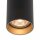 Spot de plafond acier noir or GU10 5,5 cm rond cylindre