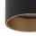 Spot de plafond acier noir or GU10 5,5 cm rond cylindre