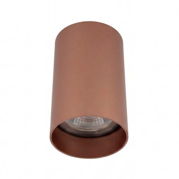 Spot de plafond acier GU10 en cuivre Ø5,5 cm élégant