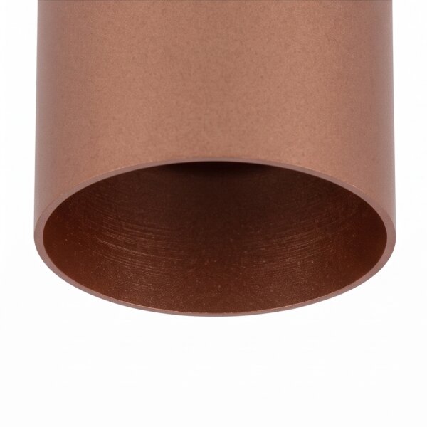 Spot de plafond acier GU10 en cuivre Ø5,5 cm élégant