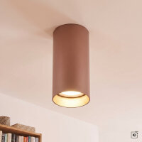 Spot de plafond acier GU10 en cuivre &Oslash;5,5 cm...