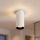 Spot de plafond noir blanc métal GU10 Ø5,5 cm apparent