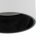 Spot de plafond noir blanc métal GU10 Ø5,5 cm apparent