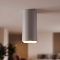 Spot de plafond gris m&eacute;tal GU10 rond &Oslash;5,5...