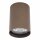 Spot encastré métal accentué Ø5,5 cm GU10 chocolat