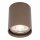 Spot encastré métal accentué Ø5,5 cm GU10 chocolat