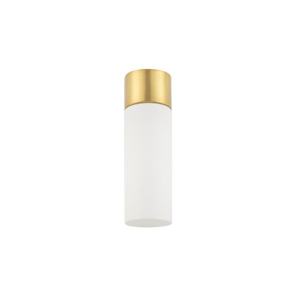 Applique murale verre aluminium G9 IP44 P:7 cm en laiton