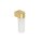 Applique murale verre aluminium G9 IP44 P:7 cm en laiton
