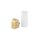 Applique murale verre aluminium G9 IP44 P:7 cm en laiton