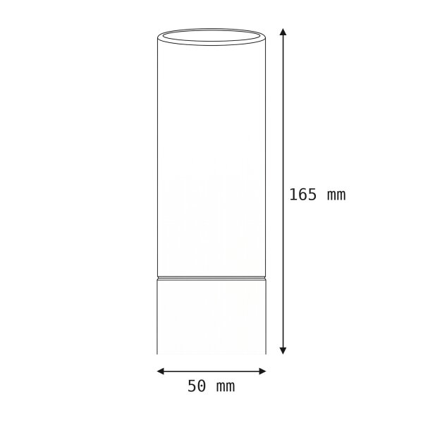 Applique noire anti-éblouissement verre métal G9 IP44 L:5 cm