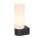 Applique noire anti-éblouissement verre métal G9 IP44 L:5 cm