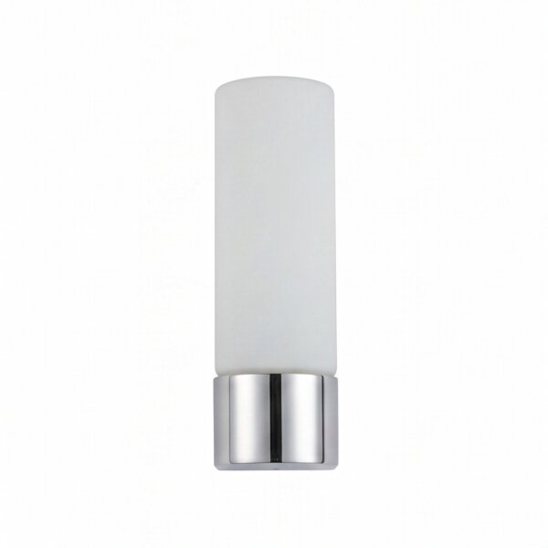 Applique murale verre aluminium G9 IP44 H:16,5 cm en chrome