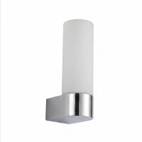 Applique murale verre aluminium G9 IP44 H:16,5 cm en chrome