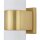 Applique Up Down à faible éblouissement en laiton G9 IP44 P:7 cm