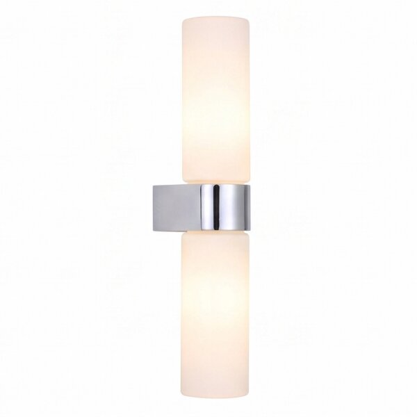 Applique Up Down à faible éblouissement en chrome G9 IP44 H:29,5 cm