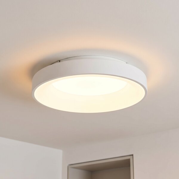 Plafonnier LED blanc métal rond Ø 48 cm 3000 K 48 W