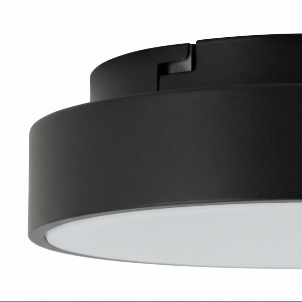 Blendarme LED Plafonnier Noir Métal Ø38 cm 3000 K