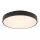 Plafonnier LED métal Ø48 cm noir peu éblouissant confortable