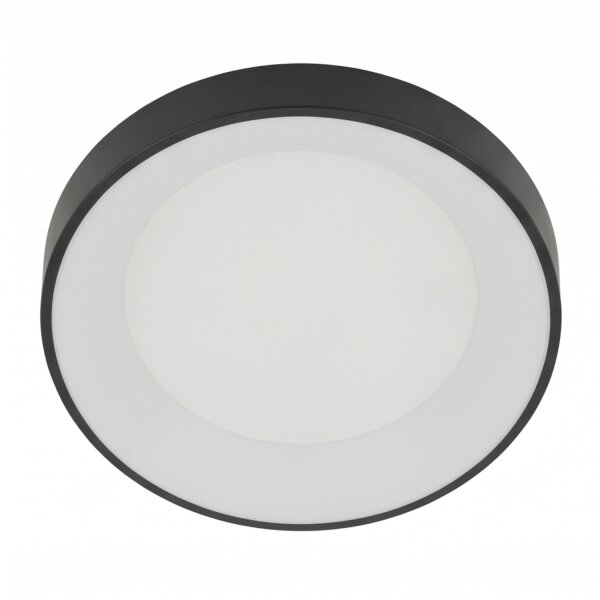 Plafonnier LED métal 60 W noir faible éblouissement confortable