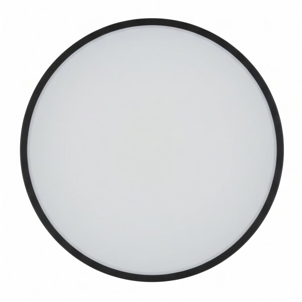 Plafonnier rond à LED noir Ø38 cm confortable et peu éblouissant
