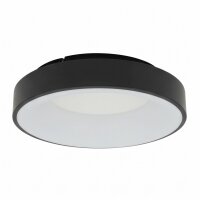 Plafonnier rond à LED noir Ø38 cm...