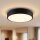 Plafonnier rond à LED noir Ø38 cm confortable et peu éblouissant