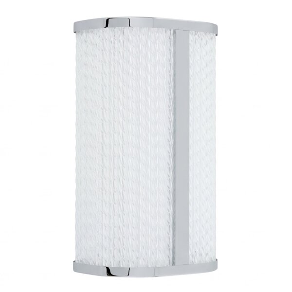 Applique LED Métal Verre en chrome IP44 H:30 cm 4000 K