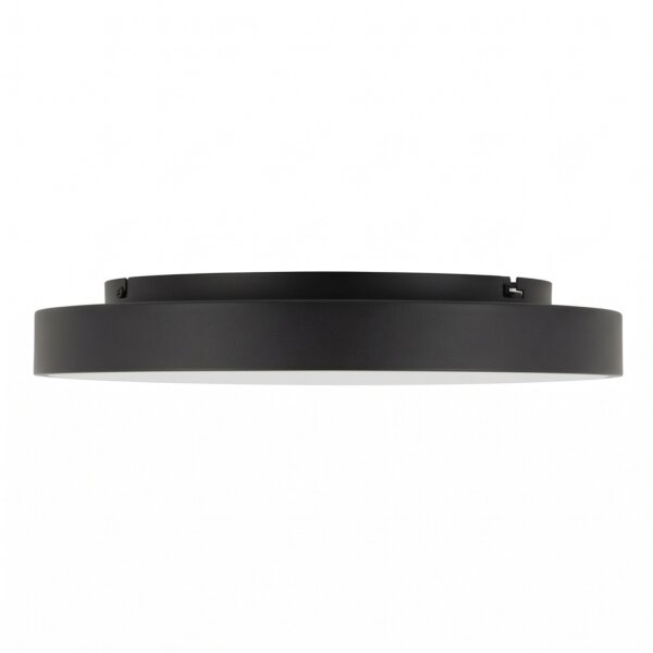 Plafonnier rond à LED noir 4000 K confortable et peu éblouissant