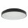 Plafonnier rond à LED noir 4000 K confortable et peu éblouissant