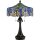 Imposante lampe de table Tiffany style interrupteur &agrave; tirette 69cm