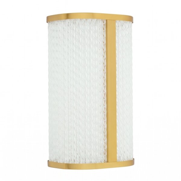 Applique LED Métal Verre en laiton IP44 P:11,5 cm
