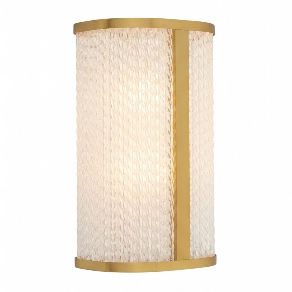 Applique LED Métal Verre en laiton IP44 P:11,5 cm
