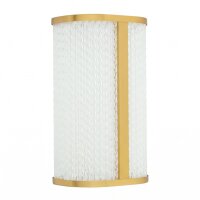 Applique LED Métal Verre en laiton IP44 P:11,5 cm