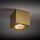 Spot de plafond métal verre en laiton GU10 IP44 Cube