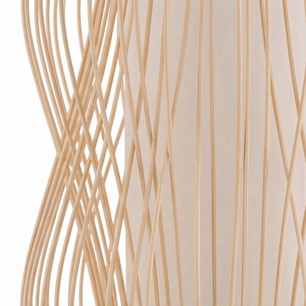 Suspension décorative Bambou E27 Ø21 cm en bois naturel