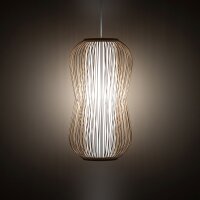 Lampe à suspendre décorative en bambou...