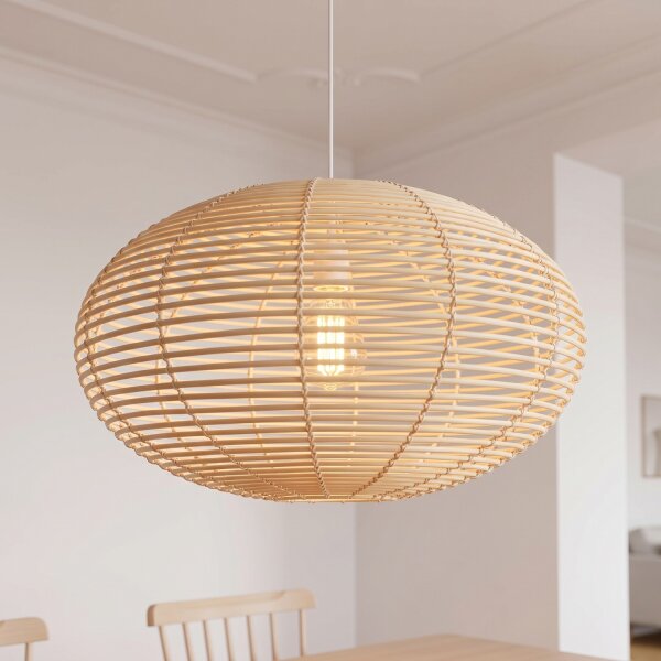 Suspension décorative en rotin E27 Ø60 cm