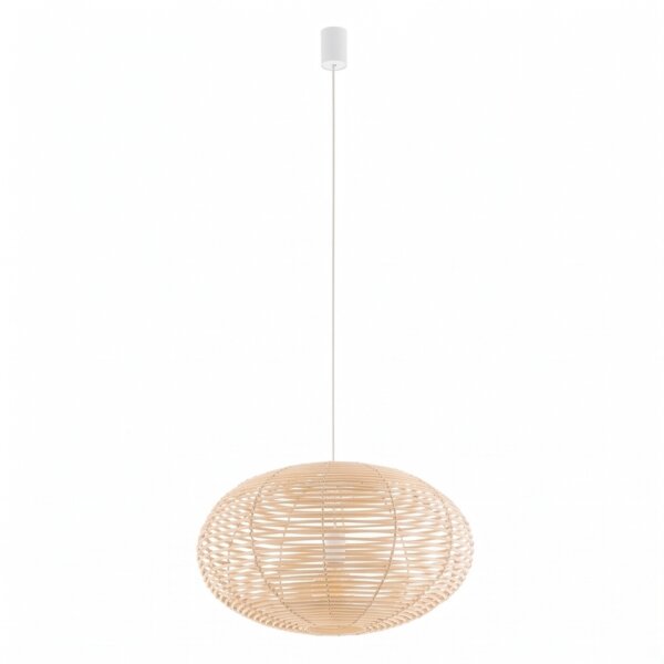 Suspension décorative en rotin E27 Ø60 cm