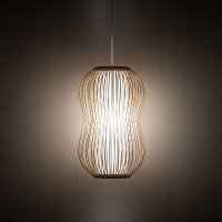 Lampe à suspendre décorative en bambou E27...