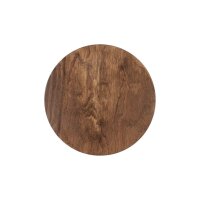 Applique LED bois fonc&eacute; &Oslash;25 cm 3000 K 130...