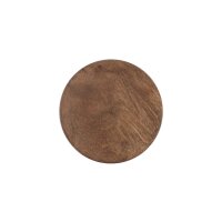 Applique LED bois fonc&eacute; ronde &Oslash;15 cm 60 lm...