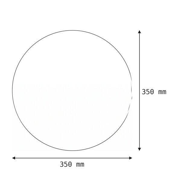 Applique LED indirecte bois blanc chaud 13 W L:35 cm ronde