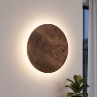 Applique LED indirecte bois blanc chaud 13 W L:35 cm ronde