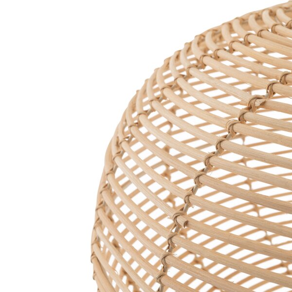 Lampe à suspendre ronde en rotin naturel confortable E27 Ø79 cm grande