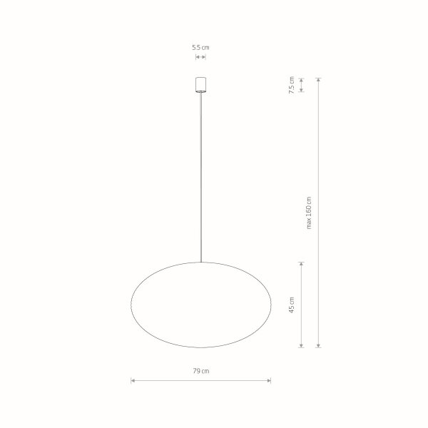 Lampe à suspendre ronde en rotin naturel confortable E27 Ø79 cm grande