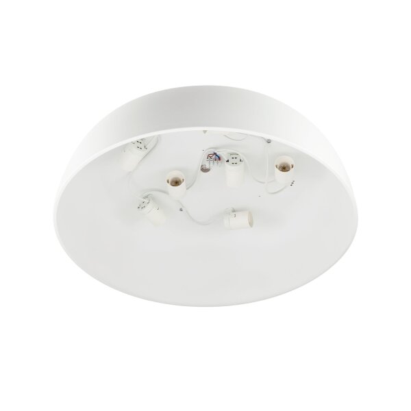Plafonnier pauvre en fleurs Métal E27 Ø58 cm Blanc confortable