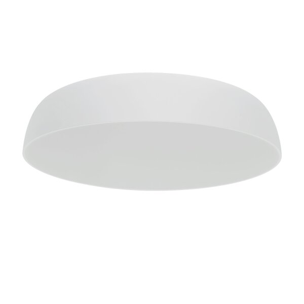 Plafonnier blanc métal E27 10 flammes L:78 cm rond