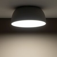 Plafonnier Métal Gris Confortable E27 Ø38...