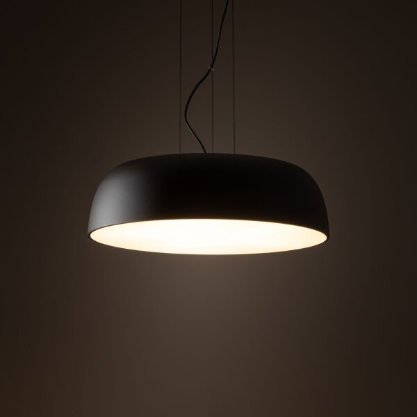 Lampe à suspendre Gris Métal Ø58 cm rond E27 réglable en hauteur