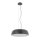 Lampe à suspendre Gris Métal Ø58 cm rond E27 réglable en hauteur